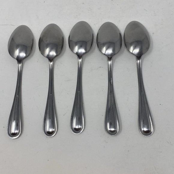 International Stainless IS EDGEBROOK Set Of 5 Soup Spoons - Picture 4 of 6